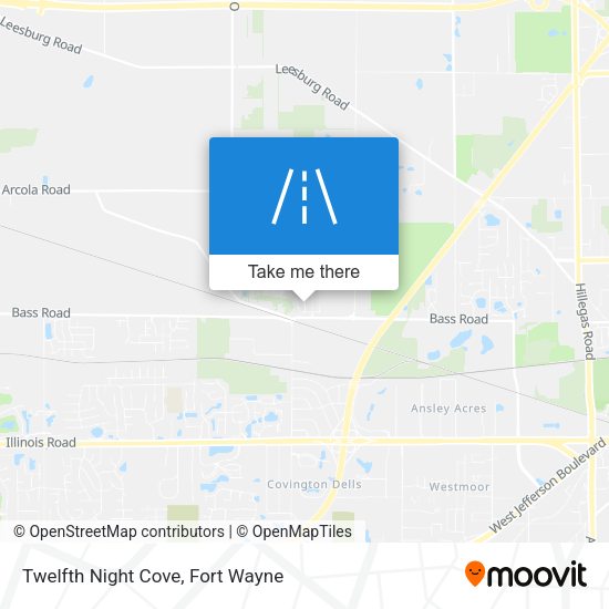 Twelfth Night Cove map