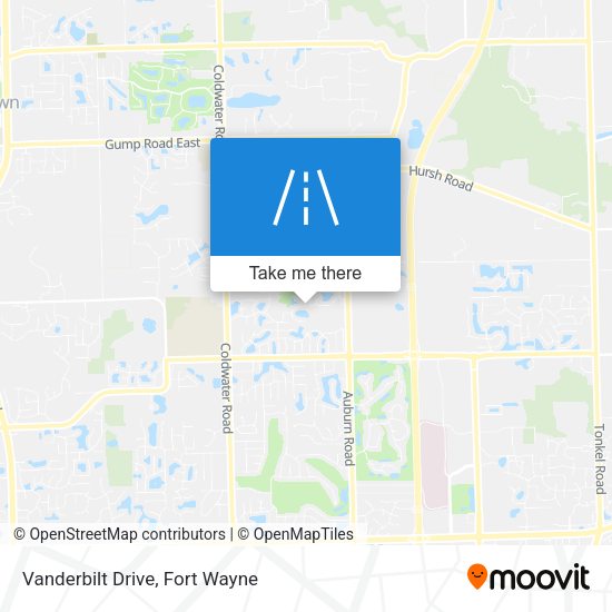 Mapa de Vanderbilt Drive