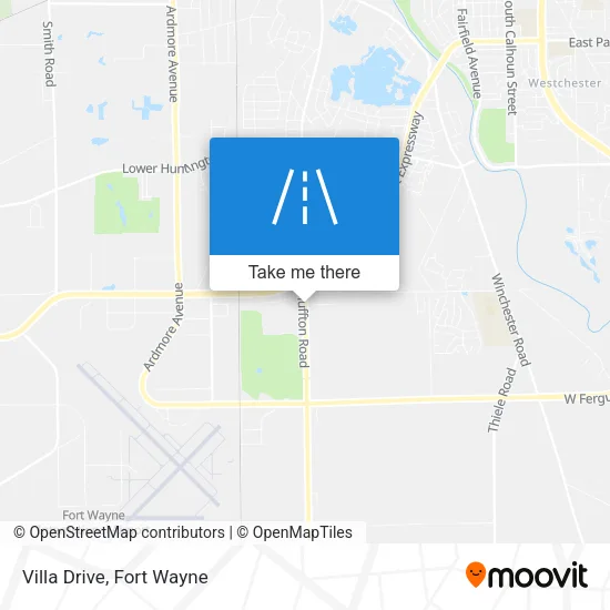 Villa Drive map
