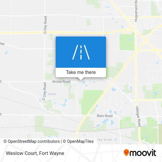 Weslow Court map