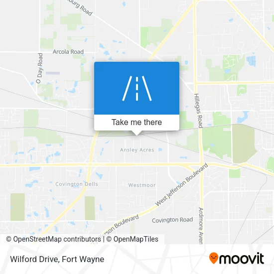 Wilford Drive map