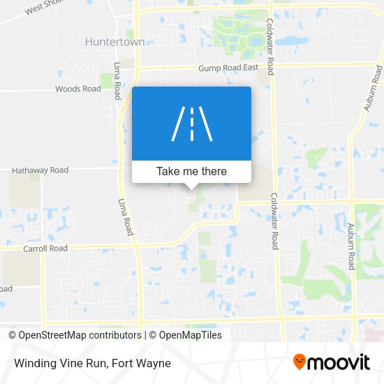 Winding Vine Run map