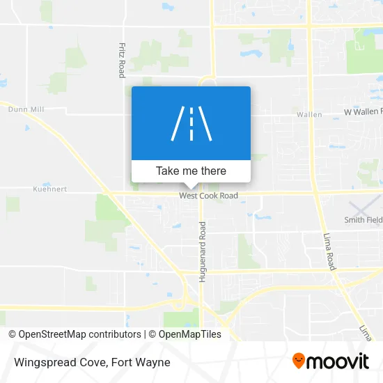 Wingspread Cove map
