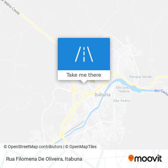 Mapa Rua Filomena De Oliveira