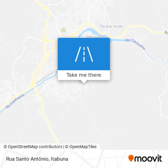 Mapa Rua Santo Antônio