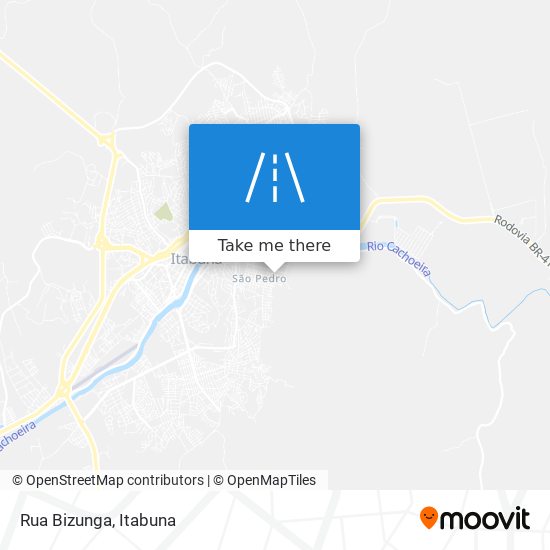 Mapa Rua Bizunga