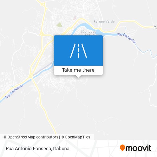 Mapa Rua Antônio Fonseca