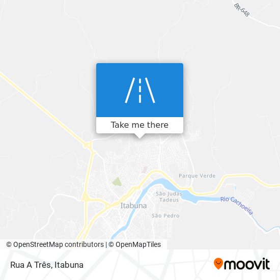 Mapa Rua A Três