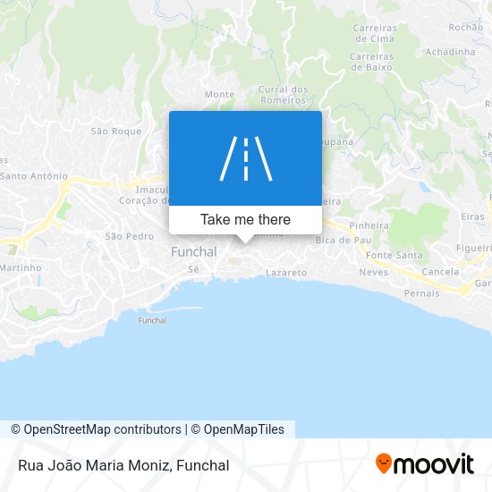 Rua João Maria Moniz mapa
