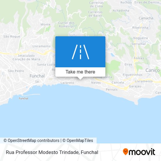 Rua Professor Modesto Trindade map