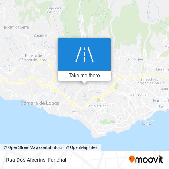 Rua Dos Alecrins mapa