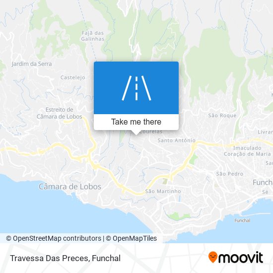 Travessa Das Preces map