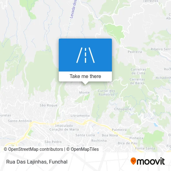Rua Das Lajinhas map