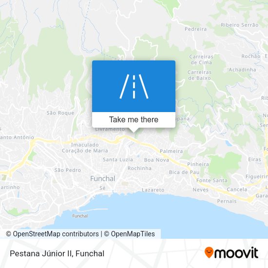 Pestana Júnior II mapa