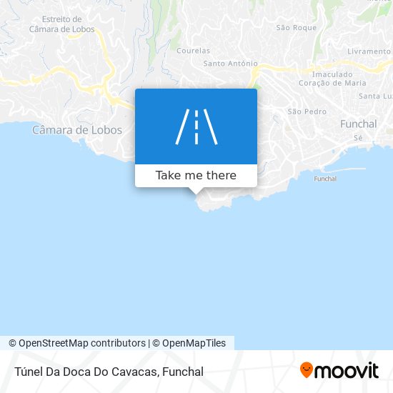 Túnel Da Doca Do Cavacas map