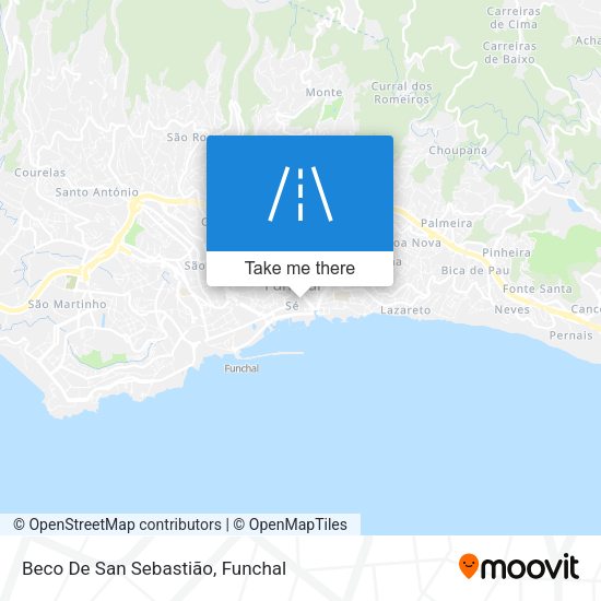Beco De San Sebastião map