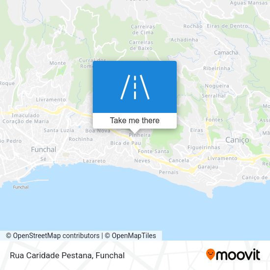 Rua Caridade Pestana map