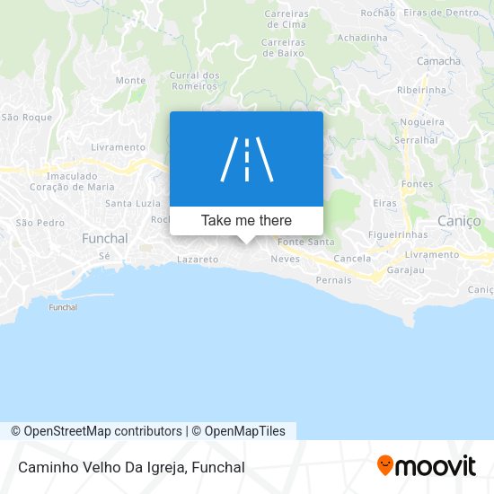 Caminho Velho Da Igreja mapa