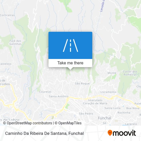 Caminho Da Ribeira De Santana map