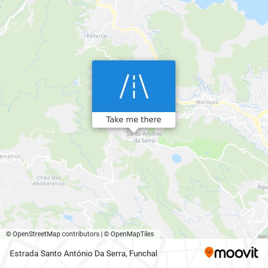 Estrada Santo António Da Serra map