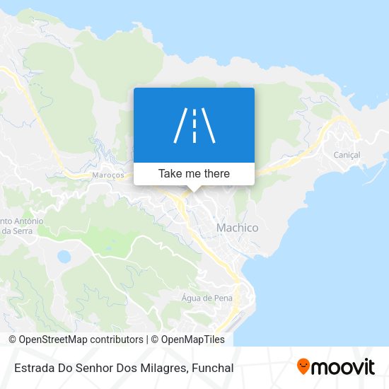 Estrada Do Senhor Dos Milagres mapa