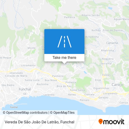 Vereda De São João De Latrão mapa