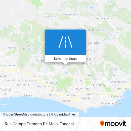 Rua Campo Primeiro De Maio mapa