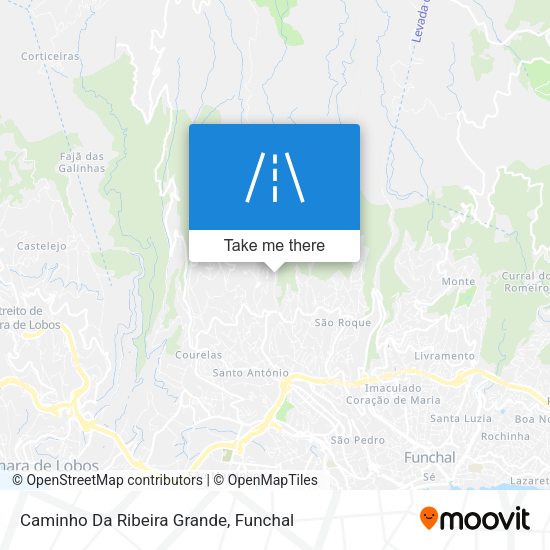Caminho Da Ribeira Grande mapa