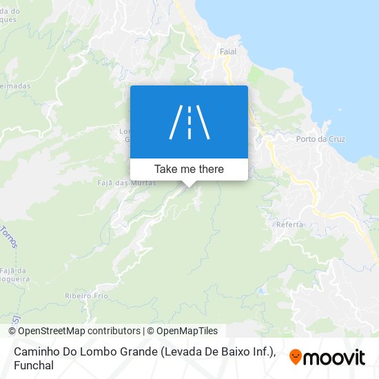 Caminho Do Lombo Grande (Levada De Baixo Inf.) map