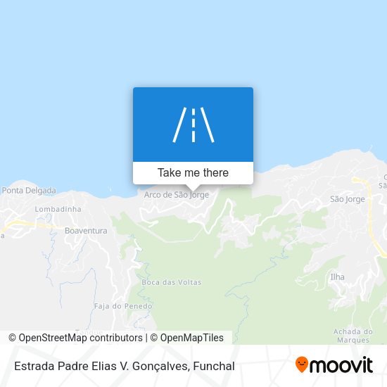 Estrada Padre Elias V. Gonçalves map