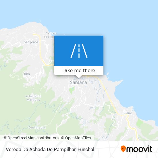 Vereda Da Achada De Pampilhar mapa