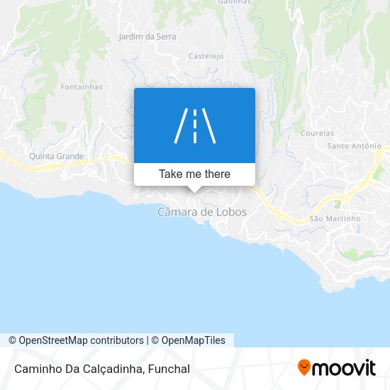 Caminho Da Calçadinha mapa