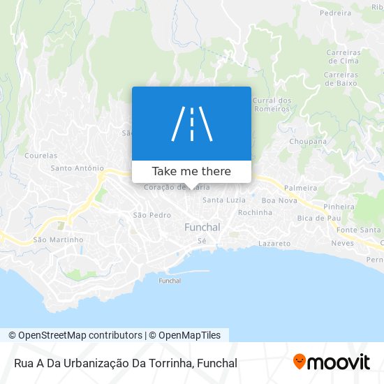 Rua A Da Urbanização Da Torrinha mapa