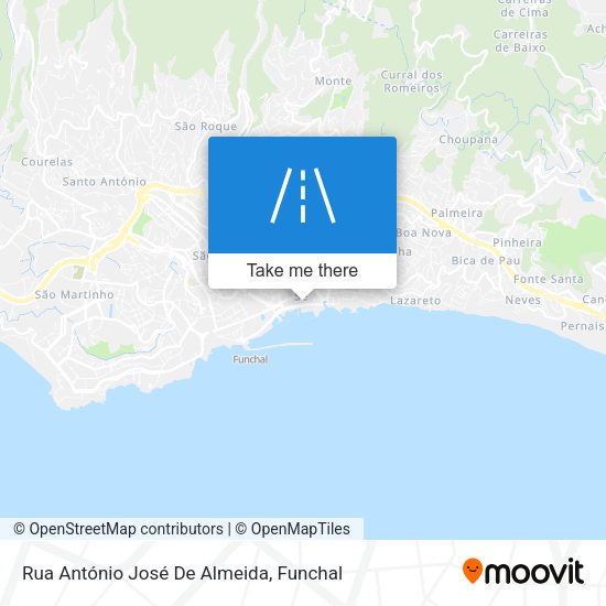 Rua António José De Almeida mapa