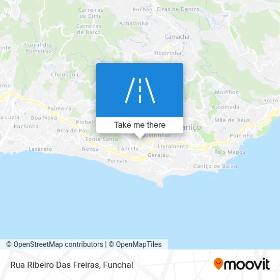 Rua Ribeiro Das Freiras map