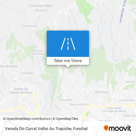 Vereda Do Curral Velho Ao Trapiche mapa