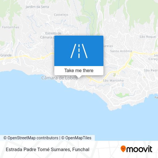 Estrada Padre Tomé Sumares map