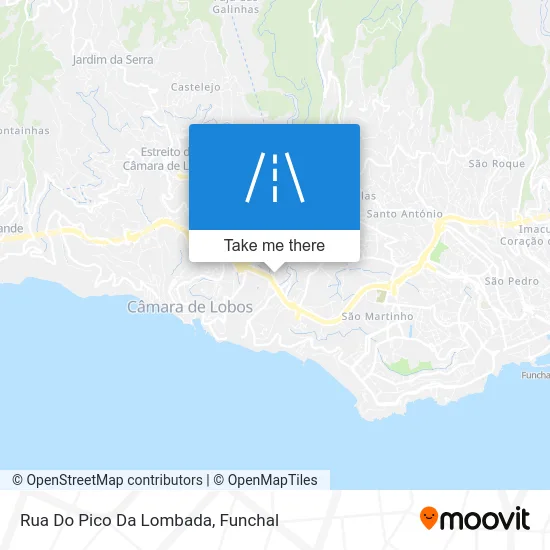 Rua Do Pico Da Lombada map