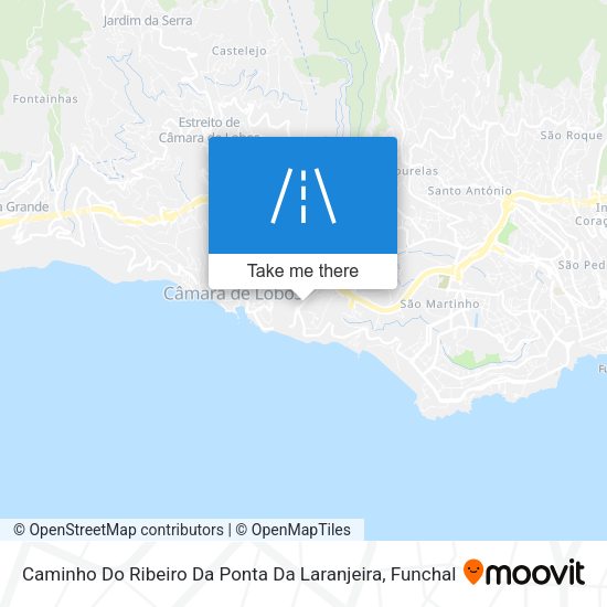 Caminho Do Ribeiro Da Ponta Da Laranjeira map