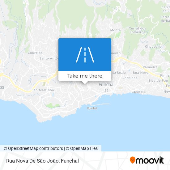 Rua Nova De São João map