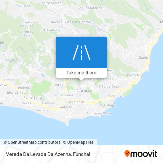 Vereda Da Levada Da Azenha map