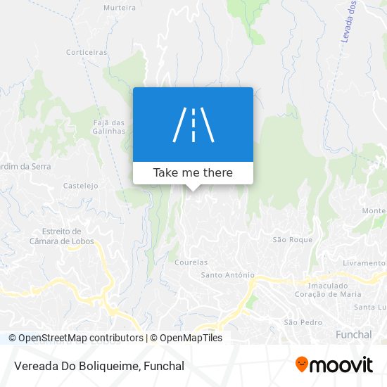 Vereada Do Boliqueime map