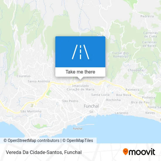 Vereda Da Cidade-Santos map