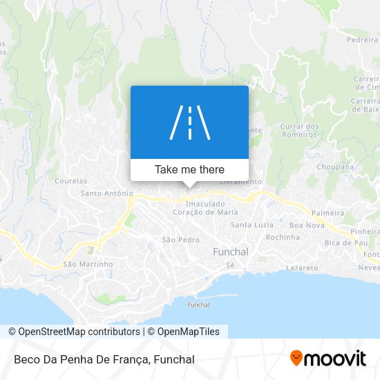 Beco Da Penha De França map