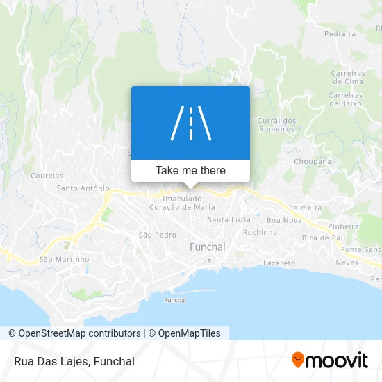 Rua Das Lajes map
