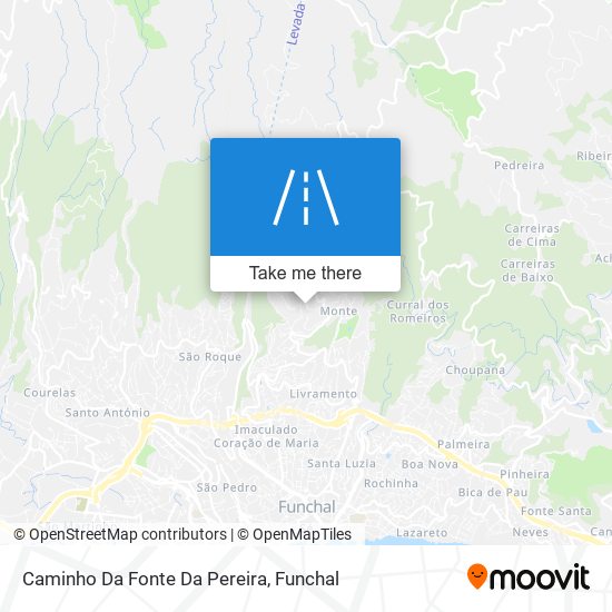 Caminho Da Fonte Da Pereira map