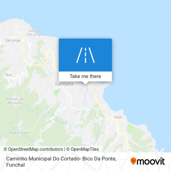 Caminho Municipal Do Cortado- Bico Da Ponte map