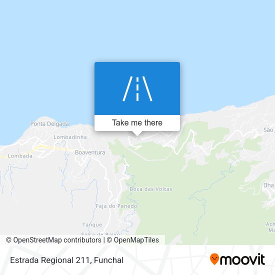 Estrada Regional 211 map