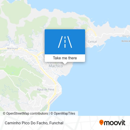 Caminho Pico Do Facho map