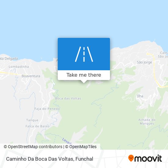 Caminho Da Boca Das Voltas mapa